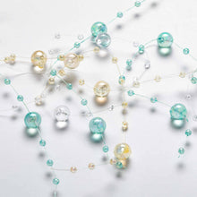  IRIDESCENT AQUA BEAD GARLAND