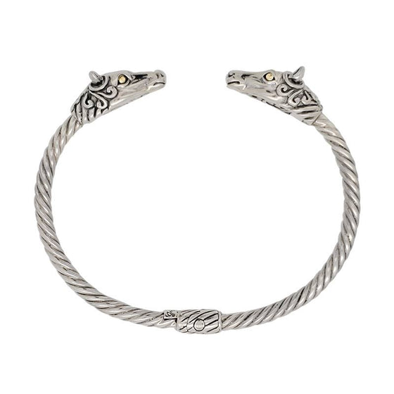 Horse Head Sterling Silver Cuff Bracelet