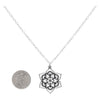 Lotus Mandala Necklace 18 Inch