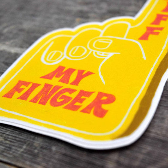 Sniff My Finger Vinyl Sticker