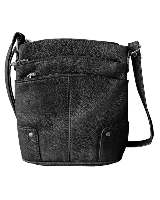 cowhide leather crossbody