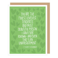  F. Scott Fitzgerald Understatement Quote Anniversary Card