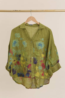  Floral Linen Shirt