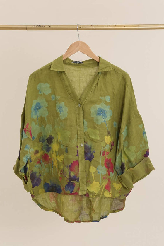 Floral Linen Shirt