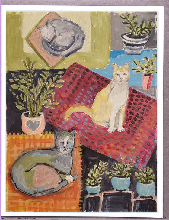 Cats on Rugs.