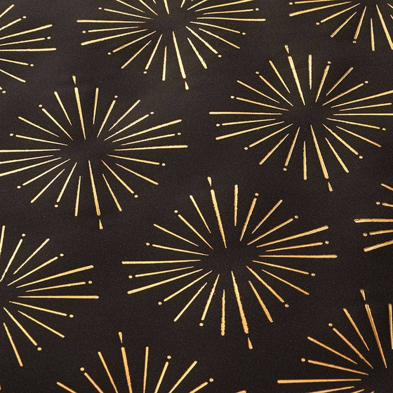 Gold Starburst Stone Wrapping Paper