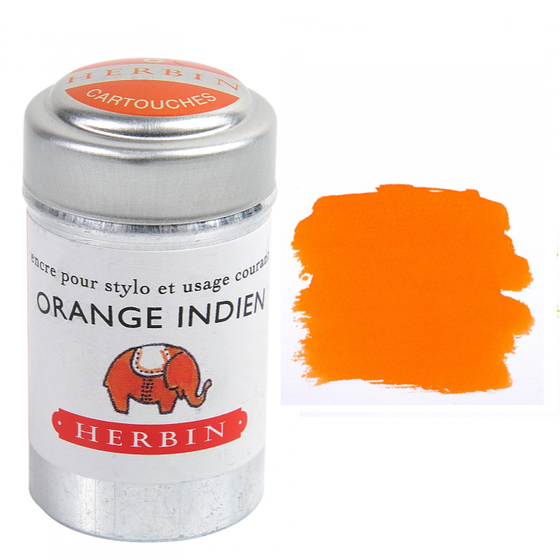 Herbin Fountain Pen Ink Cartridges - Tin of 6