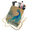 Peacock Feathers Crossbody Handbag