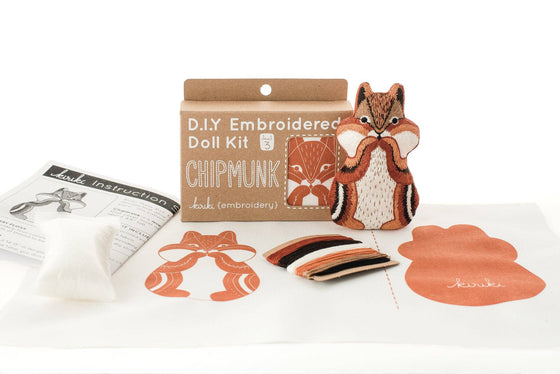 Chipmunk - Embroidery Kit