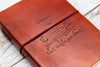 Buddha If You Want To Fly Quote Leather Journal - 8x6