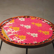  Round Kantha Table Cover 25"