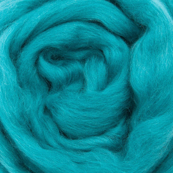 Merino Wool Top Roving, Seafoam, 1 ounce