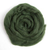 Merino Wool Top Roving, Bottle Green, 1 ounce