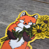 Fox & Flowers Vinyl Sticker