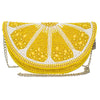 Tart Beaded Lemon Crossbody Handbag