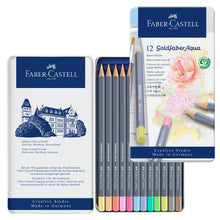  Goldfaber Aqua Watercolor Pencils, Pastels - Tin of 12