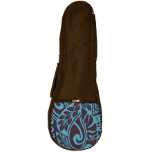  Ukulele Accessory Padded Gig Bag Concert Hawaiian Blue Pattern