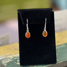  Carnelian Bezel Earring