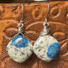  Azurite Granite Earring