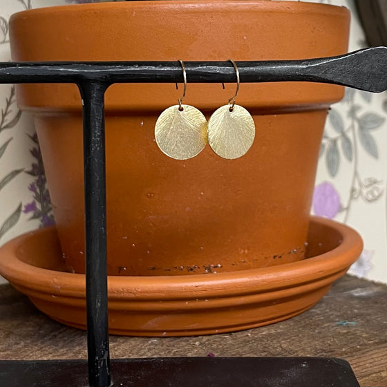 Gold Sunray Earrings