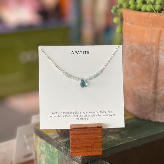 Apatite + Aquamarine Necklace