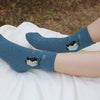 Women’s Winter Thick Wool Knit Crew Socks, Angora Animal