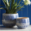 Cali Hand-Painted Pots, Set Of 2