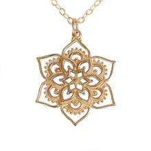  Lotus Mandala Necklace 18 Inch