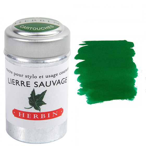 Herbin Fountain Pen Ink Cartridges - Tin of 6