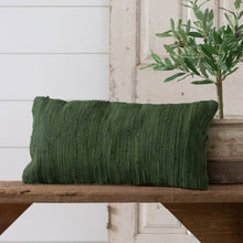  Lumbar Pillow - Chindi Weave, Green