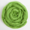 Merino Wool Top Roving, Kiwi Green, 1 ounce