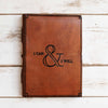 I Can And I Will Quote Leather Journal Notebook