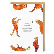  Awesome Sloth Greeting Card