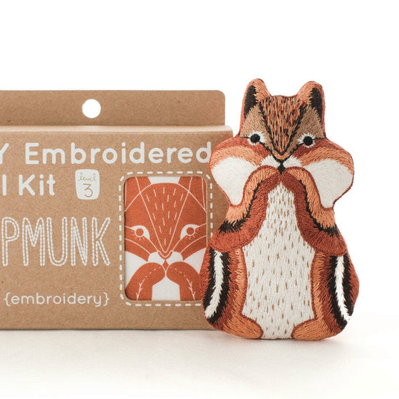 Chipmunk - Embroidery Kit