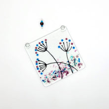  Fused Glass Flower Suncatcher in Spring Tones