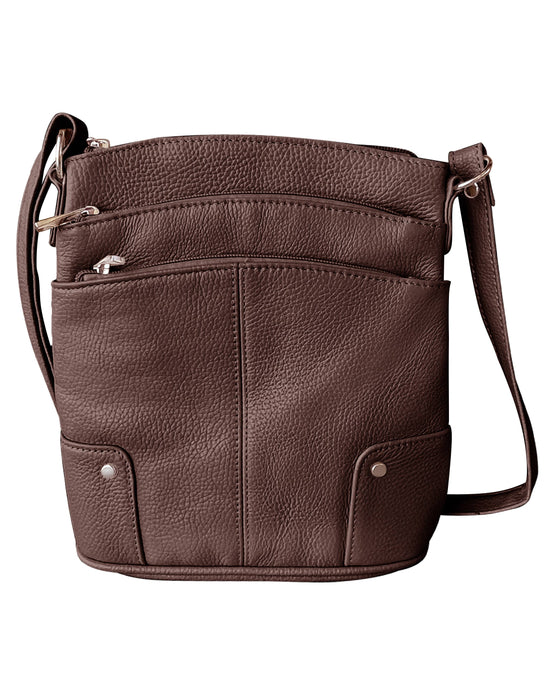 cowhide leather crossbody