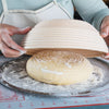 10"  Round Bread  Proofing Basket Rattan bowl w/cloth Liner