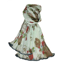  Crinkled Cotton Scarf - Papillon Sea