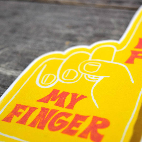 Sniff My Finger Vinyl Sticker