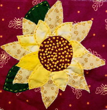  Slow Stitch Sunflower Kit - Art Kit includes All Supplies