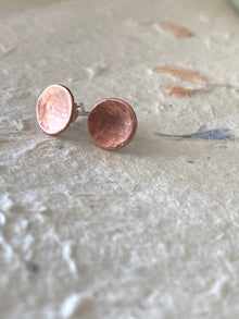  Concave Copper Stud Earrings