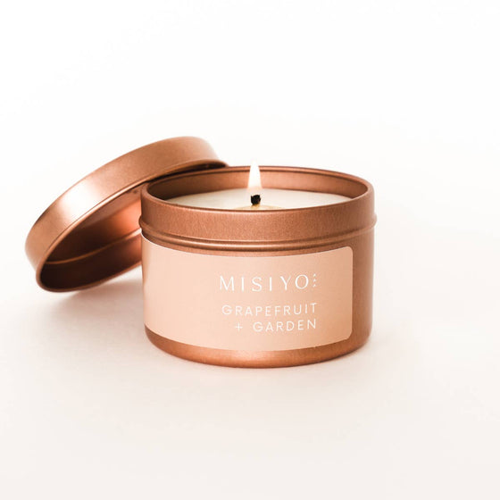 Grapefruit + Garden Candle Tin