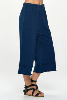  Knit Denim Capri Pants