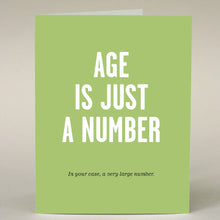  Age is Just a Number Card